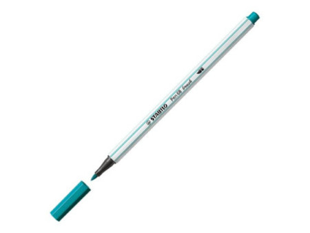 STABILO Feutre pinceau Pen 68 brush, bleu turquoise