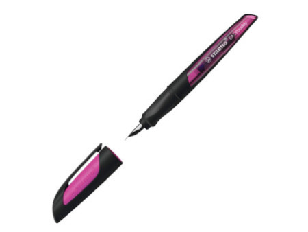 STABILO Stylo plume EASYbuddy A, noir/magenta