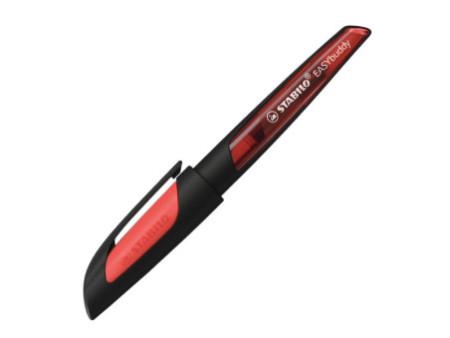 STABILO Stylo plume EASYbuddy A, noir/corail