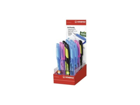 STABILO Stylo plume EASYbuddy M, droitiers, présentoir de 16