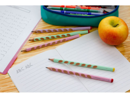 STABILO Crayon à papier d'apprentissage EASYgraph L, rose
