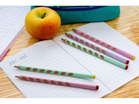 STABILO Crayon à papier d'apprentissage EASYgraph R, rose