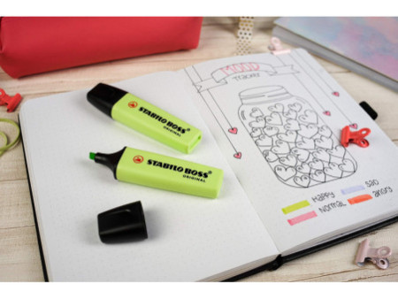 STABILO Surligneur BOSS ORIGINAL Pastel, citron vert pastel