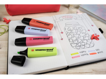 STABILO Surligneur BOSS ORIGINAL Pastel, étui en PET de 8
