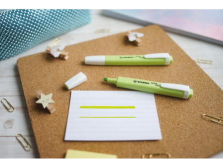 STABILO Surligneur swing cool Pastel Edition, citron vert