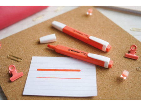 STABILO Surligneur swing cool Pastel Edition, rouge corail