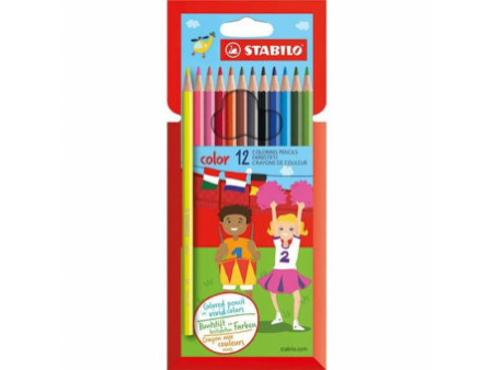 STABILO Crayons de couleur color, hexagonal, étui de 12