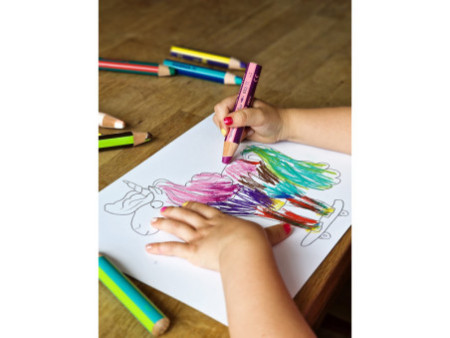 STABILO Crayon multi-talents woody 3 en 1 duo, étui de 10