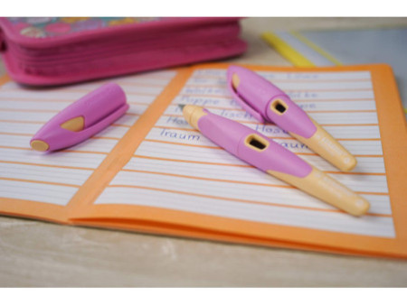 STABILO Stylo plume EASYbirdy L Pastel Edition, rose/abricot