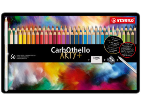 STABILO Crayon pastel CarbOthello ARTY+, étui de 60