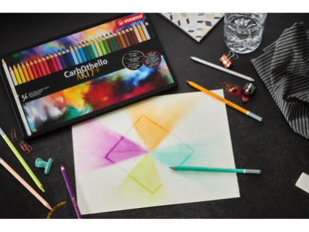 STABILO Crayon pastel CarbOthello ARTY+, étui de 60