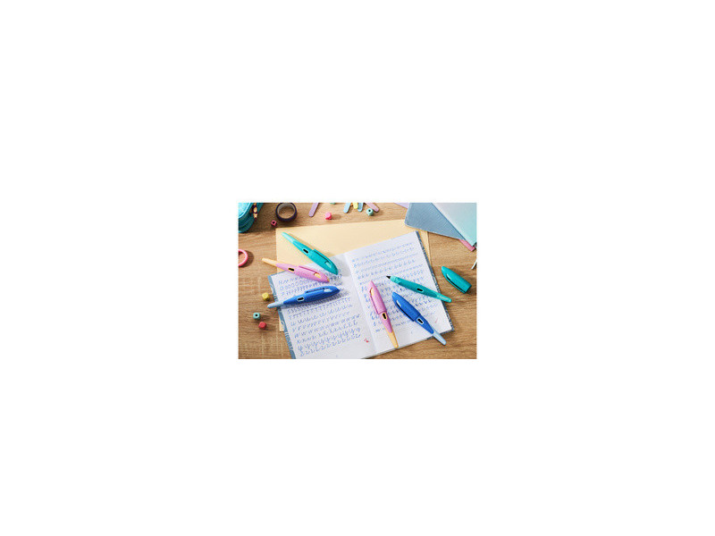 STABILO Stylo plume EASYbirdy pastel, présentoir de 16