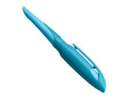 STABILO Stylo plume EASYbirdy 3D Wildlife L, bleu, M