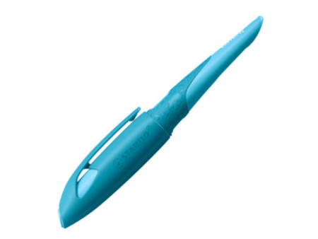 STABILO Stylo plume EASYbirdy 3D Wildlife R, bleu, M