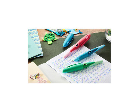 STABILO Stylo plume EASYbirdy 3D Wildlife, M, présentoir