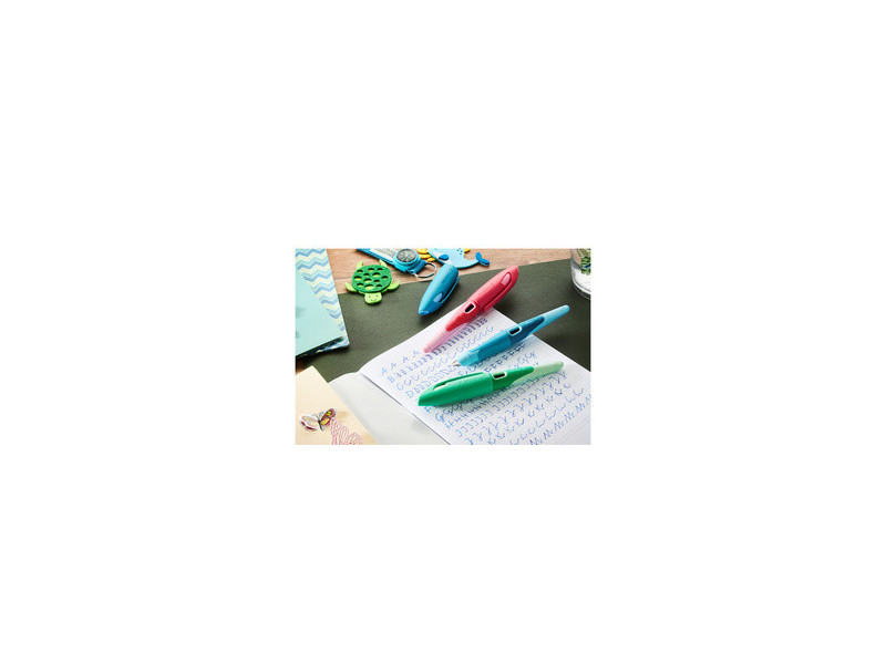 STABILO Stylo plume EASYbirdy 3D Wildlife, M, présentoir