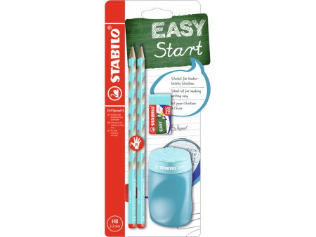 STABILO Kit d'écriture école EASYgraph 'S', droitier, bleu