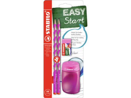 STABILO Kit d'écriture école EASYgraph 'S', droitier, rose