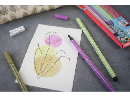 STABILO Stylo feutre Pen 68, vert opaline