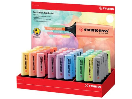 STABILO Surligneur BOSS ORIGINAL Pastel, présentoir de 45