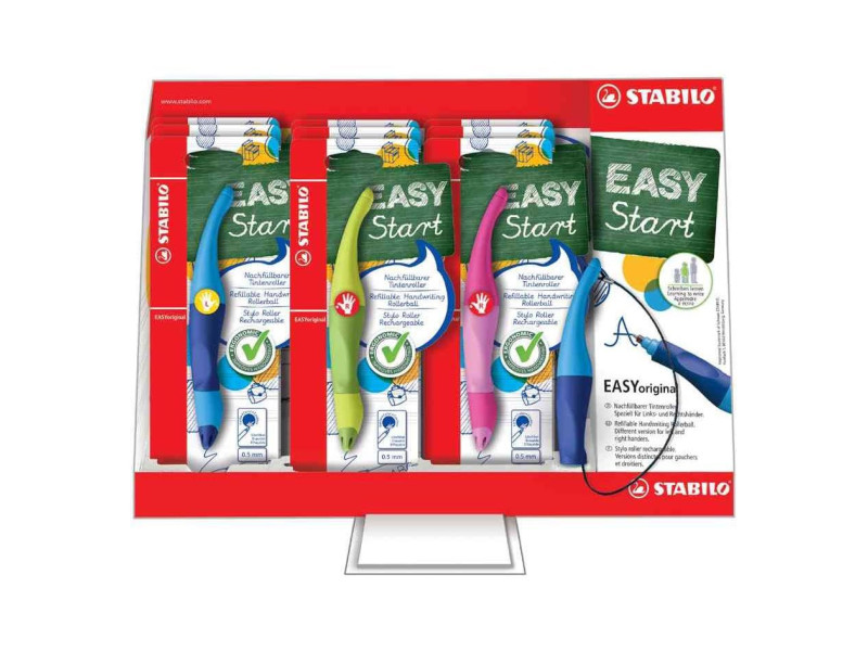 STABILO Stylo roller EASYoriginal, présentoir de 9