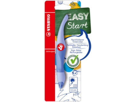 STABILO Stylo roller EASYoriginal, droitiers, nuage de bleu