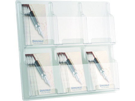 helit Porte-brochures mural 'the clearly', transparent