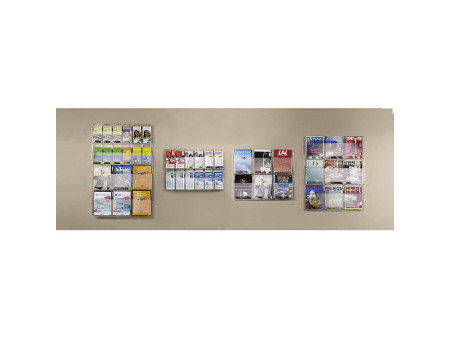 helit Porte-brochures mural 'the clearly', transparent