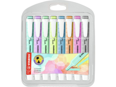 STABILO Surligneur swing cool Pastel, étui en PET de 8