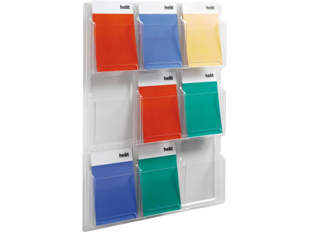helit Porte-brochures mural 'the clearly', transparent