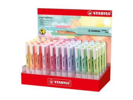 STABILO Surligneur swing cool Pastel, présentoir de 48
