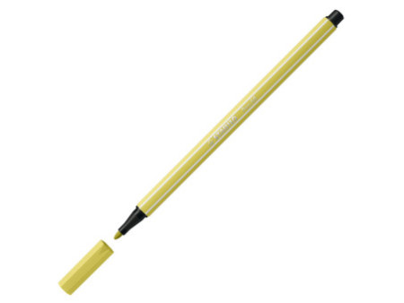 STABILO Stylo feutre Pen 68, jaune moutarde