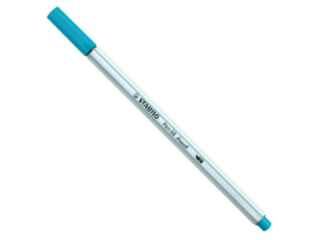 STABILO Feutre pinceau Pen 68 brush, bleu clair