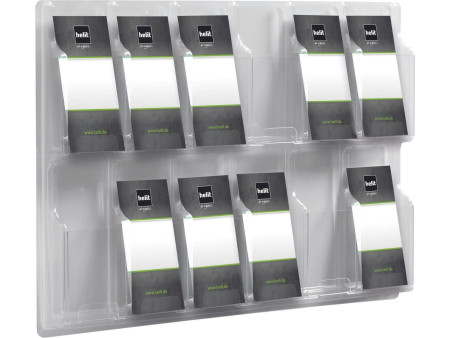 helit Porte-brochures mural 'the clearly', transparent