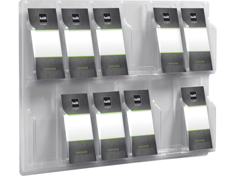 helit Porte-brochures mural 'the clearly', transparent