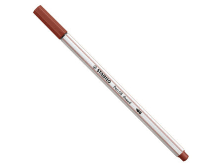 STABILO Feutre pinceau Pen 68 brush, brun