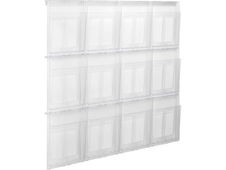 helit Porte-brochures mural 'the placativ', transparent