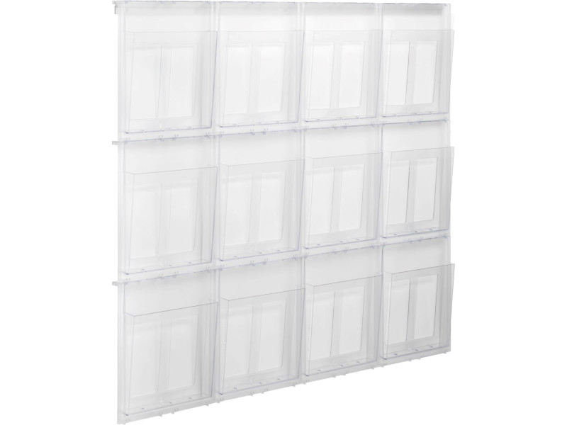 helit Porte-brochures mural 'the placativ', transparent