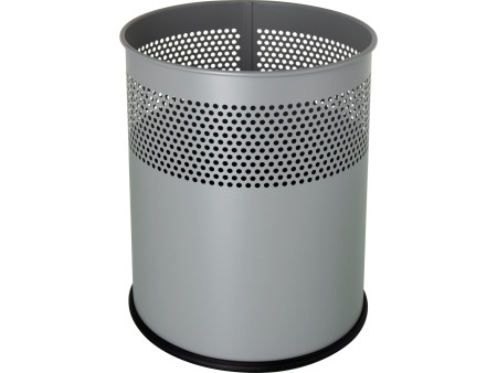 helit Corbeille à papier 'the dot', 15 L, gris aluminium