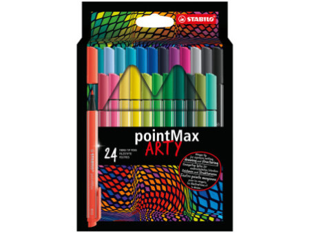 STABILO Stylo-feutre pointMax ARTY, étui carton de 24