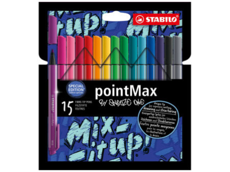 STABILO Feutre pointMax by Snooze One, étui carton de 15
