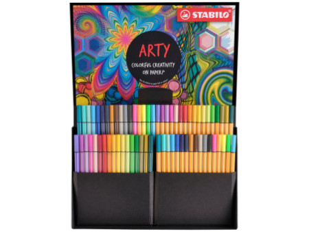 STABILO Set créatif Pen 68 & point 88 'ARTY', étui de 68