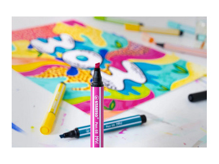 STABILO Feutre Pen 68 MAX, bleu azur