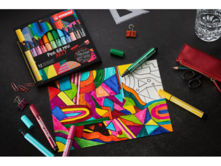 STABILO Feutre Pen 68 MAX, étui de 20 ARTY