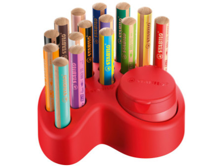 STABILO Crayon multi-talents woody 3en1, set de table