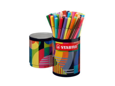 STABILO Feutre Pen 68, boîte métal de 45 ARTY