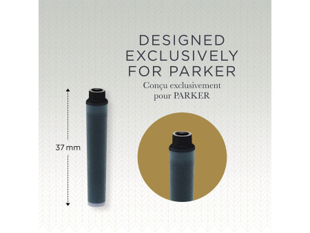 PARKER Cartouches d'encre Mini QUINK, permanent, noir