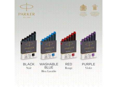 PARKER Cartouches d'encre Mini QUINK, permanent, noir