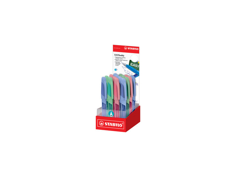 STABILO Stylo plume EASYbuddy L/M, présentoir de 16