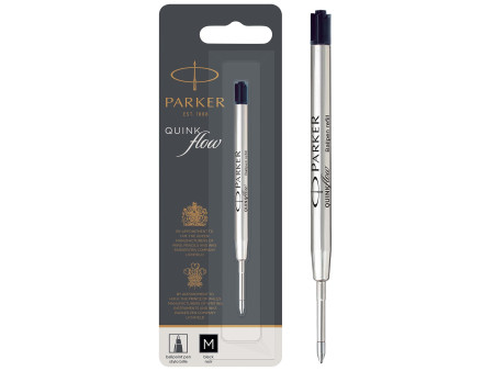 PARKER Recharge pour stylo QUINKflow, M, blister, noir